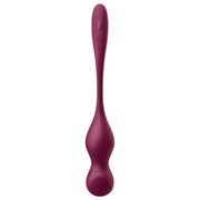SATISFYER - LOVE BIRDS VARY BOLAS VIBRADORES APP GRATUITA ROJO VINO - Pelvia