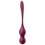 SATISFYER - LOVE BIRDS VARY BOLAS VIBRADORES APP GRATUITA ROJO VINO - Pelvia