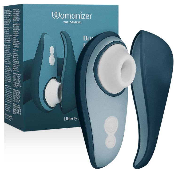 WOMANIZER - LIBERTY 2 ESTIMULADOR & SUCCIONADOR CLÍTORIS AZUL - Pelvia