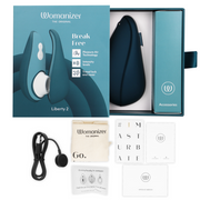 WOMANIZER - LIBERTY 2 ESTIMULADOR & SUCCIONADOR CLÍTORIS AZUL - Pelvia