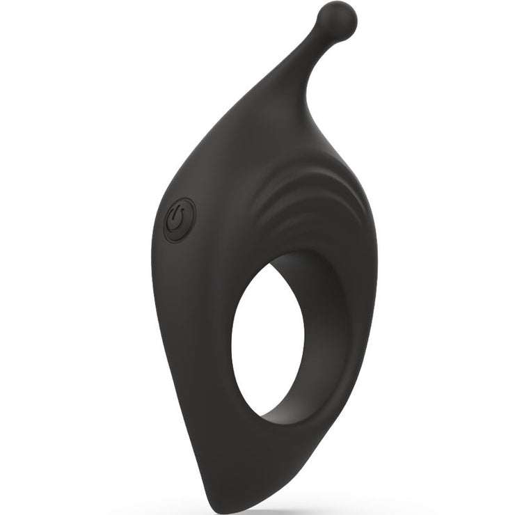 B SWISH - BCHARMED RHYTHM INFINITE DELUXE ANILLO PARA PENE 15 VIBRACIONES NEGRO - Pelvia