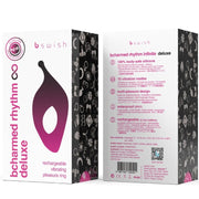 B SWISH - BCHARMED RHYTHM INFINITE DELUXE ANILLO PARA PENE 15 VIBRACIONES NEGRO - Pelvia