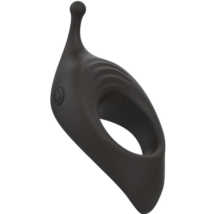 B SWISH - BCHARMED RHYTHM INFINITE DELUXE ANILLO PARA PENE 15 VIBRACIONES NEGRO - Pelvia