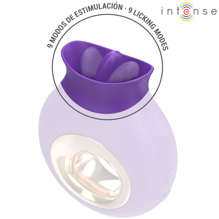 INTENSE - TULI ESTIMULADOR CLÍTORIS 9 VIBRACIONES & 9 OSCILACIONES MORADO - Pelvia