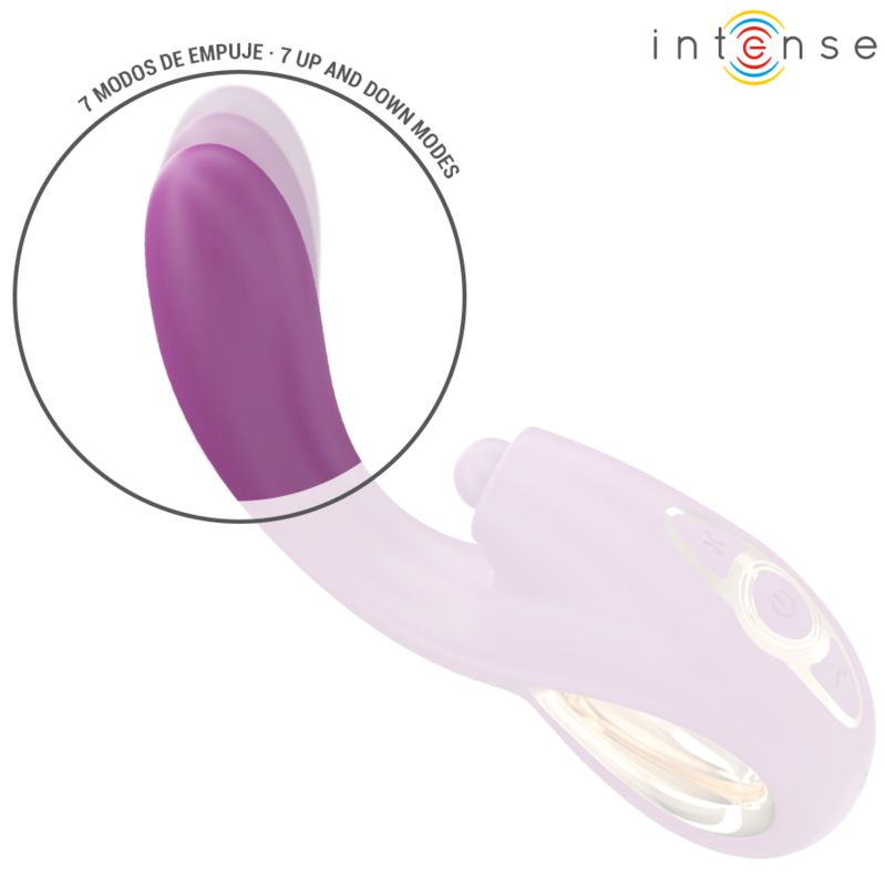 INTENSE - LALI VIBRADOR PUNTO G MULTIFUNCIÓN ESTIMULACIÓN & EMOUJE & VIBRACIÓN MORADO