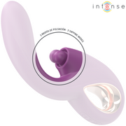 INTENSE - LALI VIBRADOR PUNTO G MULTIFUNCIÓN ESTIMULACIÓN & EMOUJE & VIBRACIÓN MORADO - Pelvia