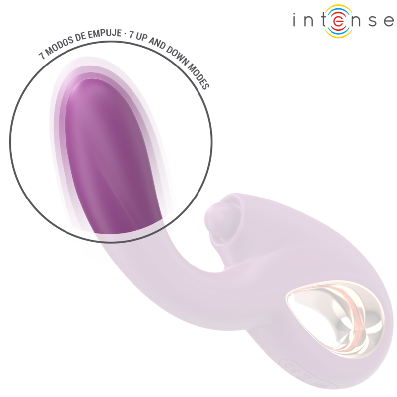 INTENSE - LALI VIBRADOR PUNTO G MULTIFUNCIÓN ESTIMULACIÓN & EMOUJE & VIBRACIÓN MORADO