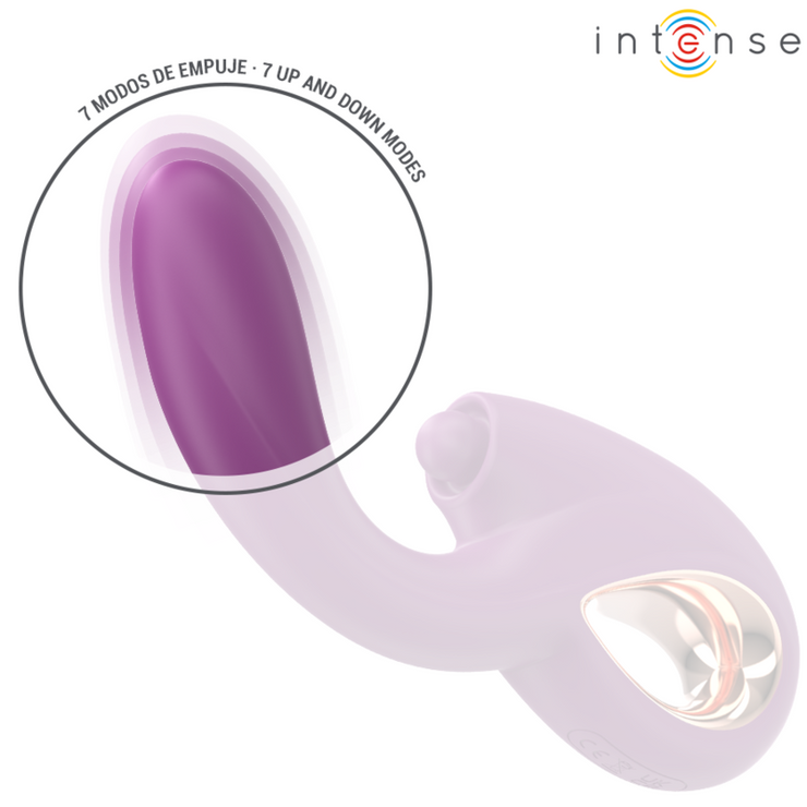 INTENSE - LALI VIBRADOR PUNTO G MULTIFUNCIÓN ESTIMULACIÓN & EMOUJE & VIBRACIÓN MORADO - Pelvia