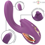 INTENSE - LALI VIBRADOR PUNTO G MULTIFUNCIÓN ESTIMULACIÓN & EMOUJE & VIBRACIÓN MORADO - Pelvia