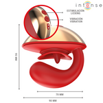 INTENSE - MARIAH VIBRADOR & ESTIMULADOR EN FORMA DE U VIBRACIONES ROJO