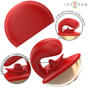 INTENSE - MARIAH VIBRADOR & ESTIMULADOR EN FORMA DE U VIBRACIONES ROJO - Pelvia