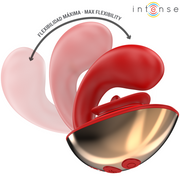 INTENSE - MARIAH VIBRADOR & ESTIMULADOR EN FORMA DE U VIBRACIONES ROJO - Pelvia