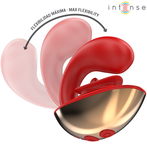 INTENSE - MARIAH VIBRADOR & ESTIMULADOR EN FORMA DE U VIBRACIONES ROJO