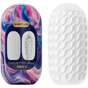 PRETTY LOVE - COQUETTISH BALLS MASTURBADOR MASCULINO SILICONA BLANCO - Pelvia