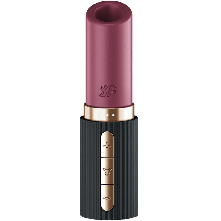 SATISFYER - PRO 2 KISS ESTIMULADOR CLÍTORIS POR ONDAS GRANATE / NEGRO - Pelvia