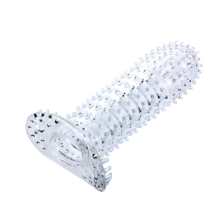 FUNDA PARA PENE CON PUNTOS ESTIMULANTES ROSA 14 CM - Pelvia