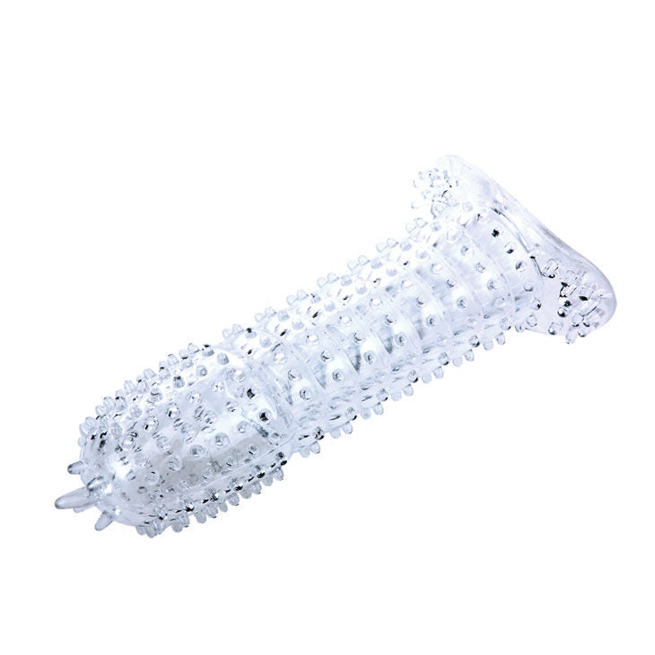 FUNDA PARA PENE CON PUNTOS ESTIMULANTES ROSA 14 CM - Pelvia