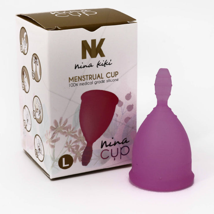 NINA KIKÍ - COPA MENSTRUAL TALLA L LILA 6 + 1 GRATIS - Pelvia