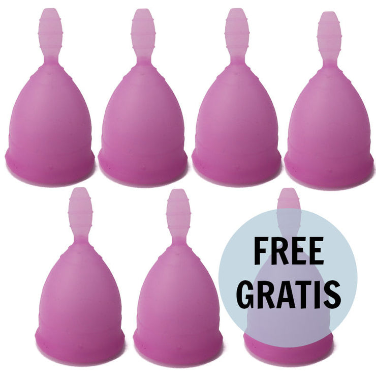 NINA KIKÍ - COPA MENSTRUAL TALLA L LILA 6 + 1 GRATIS - Pelvia