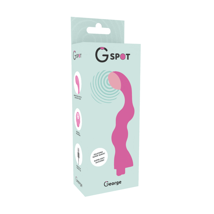 G-Spot George Vibrador Punto G Rosa Chicle - Pelvia